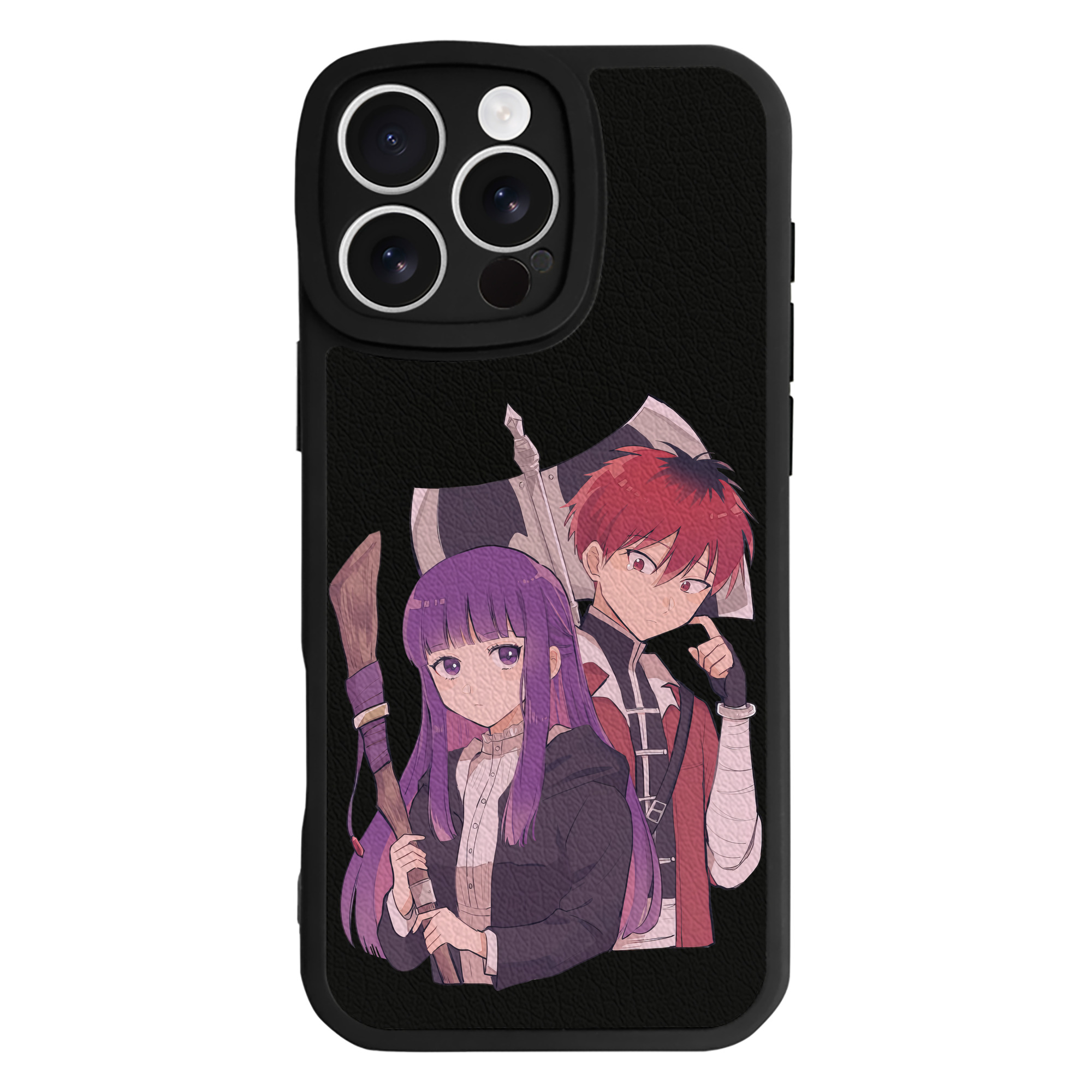 （画像用） 葬送のフリーレン Frieren 【iPhone 16シリーズ対応】シリコンスマホケース（レザー調） 材質：シリコン